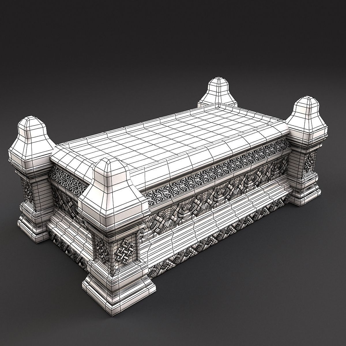 Celtic Sarcophagus 3D model_7