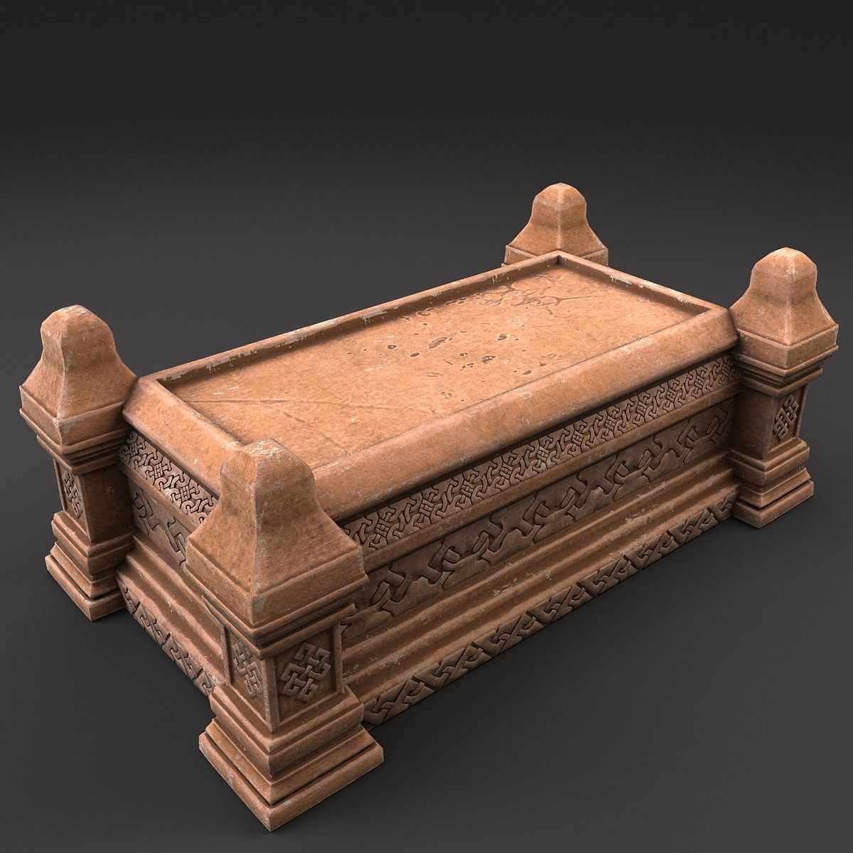 Celtic Sarcophagus 3D model_3