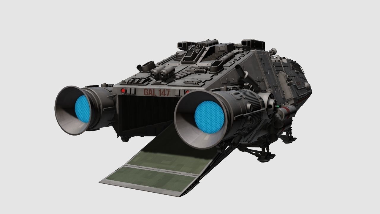 Colonial Shuttle 3D model_3