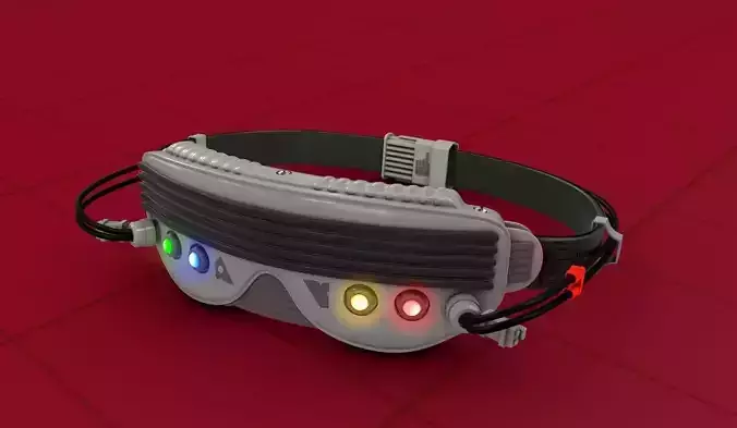 Cyber Punk Game Glasses 3D model