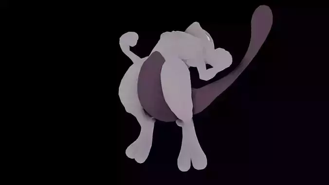 MewTwo 3D Model Pokemon