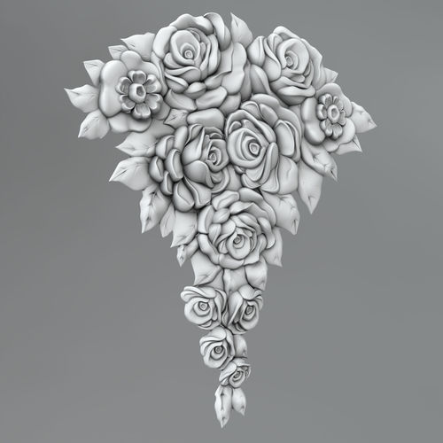 Flower decor 2 3D model