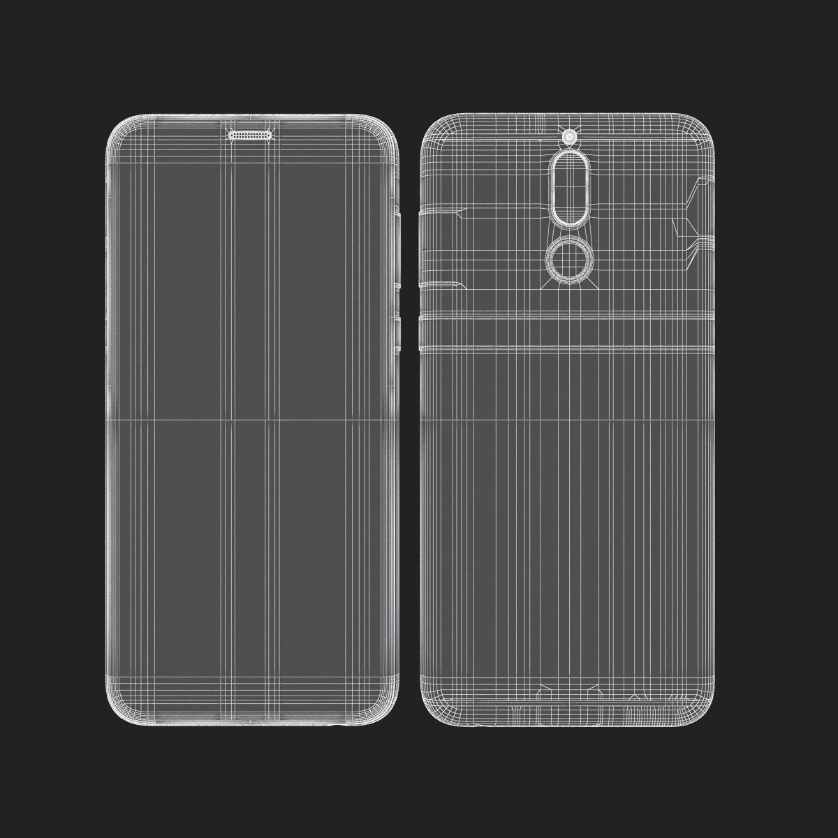 Huawei Nova 2i Black 3D model_12