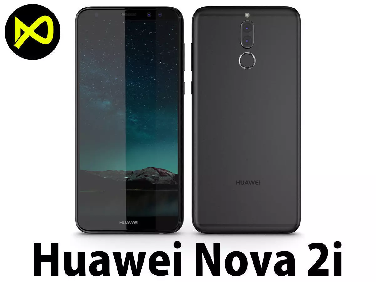 Huawei Nova 2i Black 3D model_0