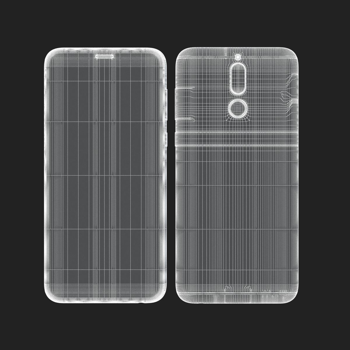 Huawei Nova 2i Black 3D model_16