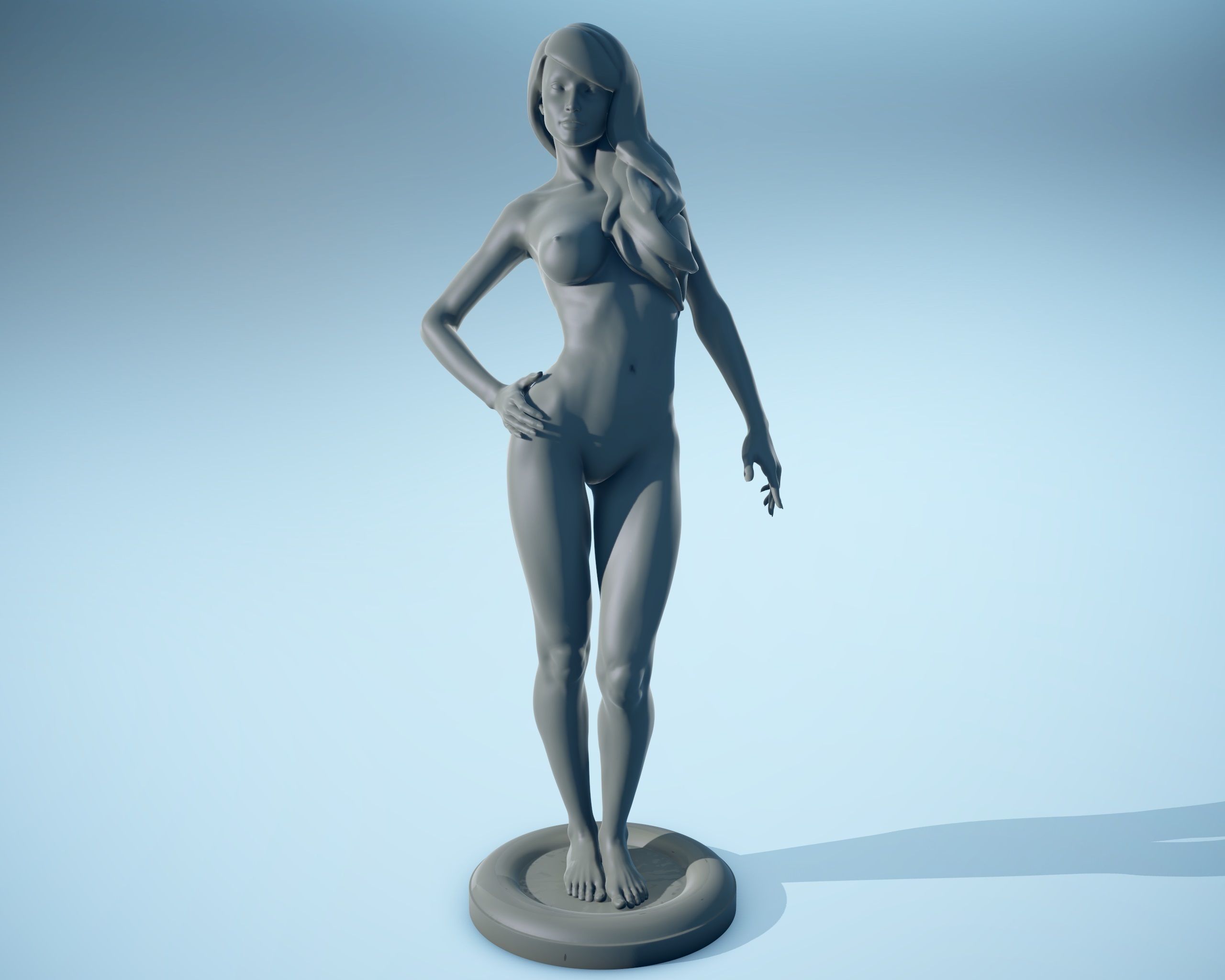 Print Girl 01 3D print model_4