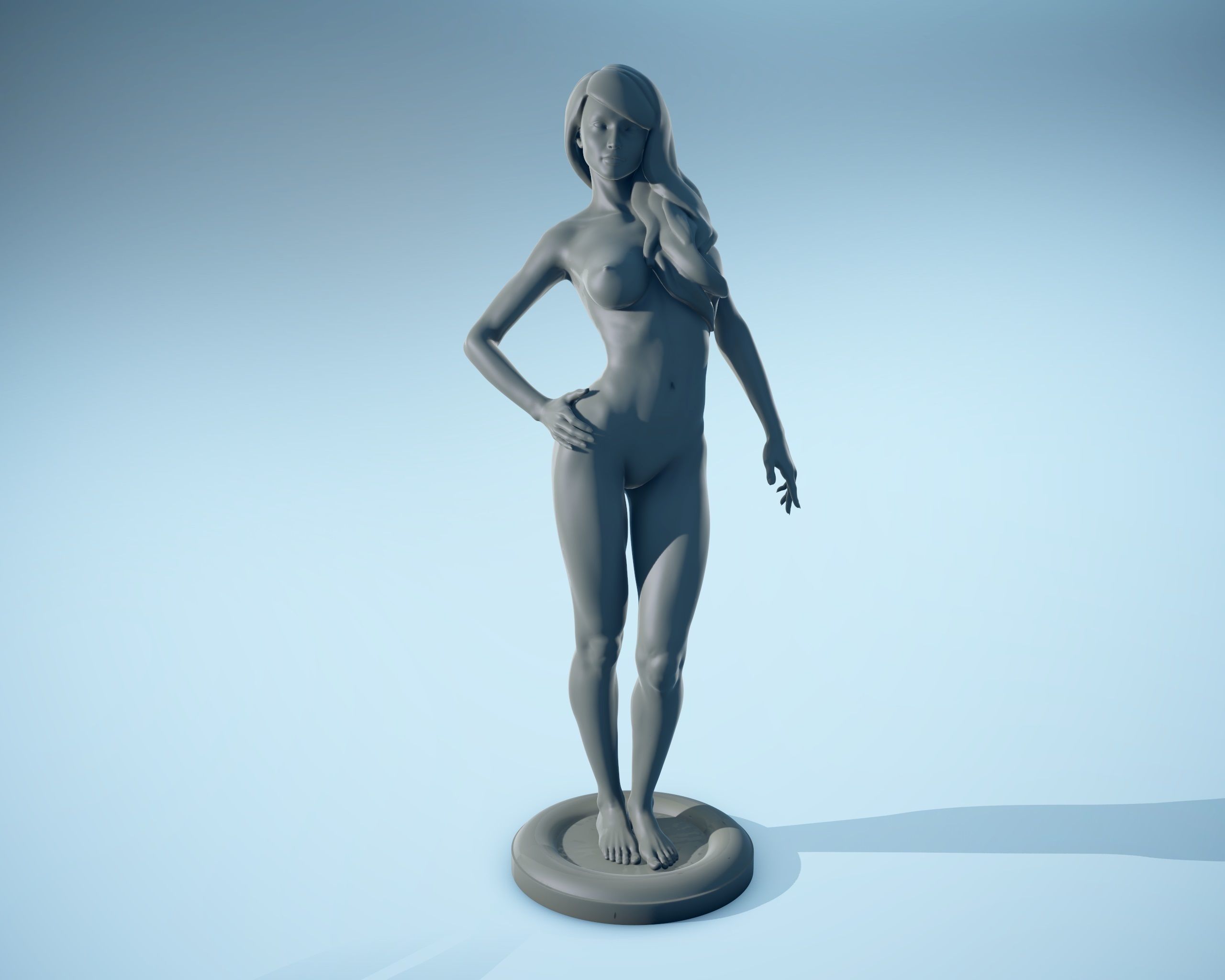 Print Girl 01 3D print model_8