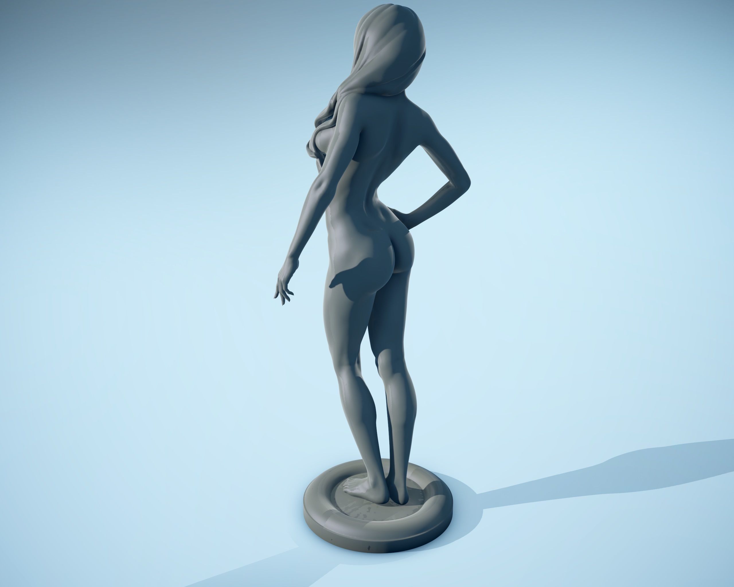 Print Girl 01 3D print model_6