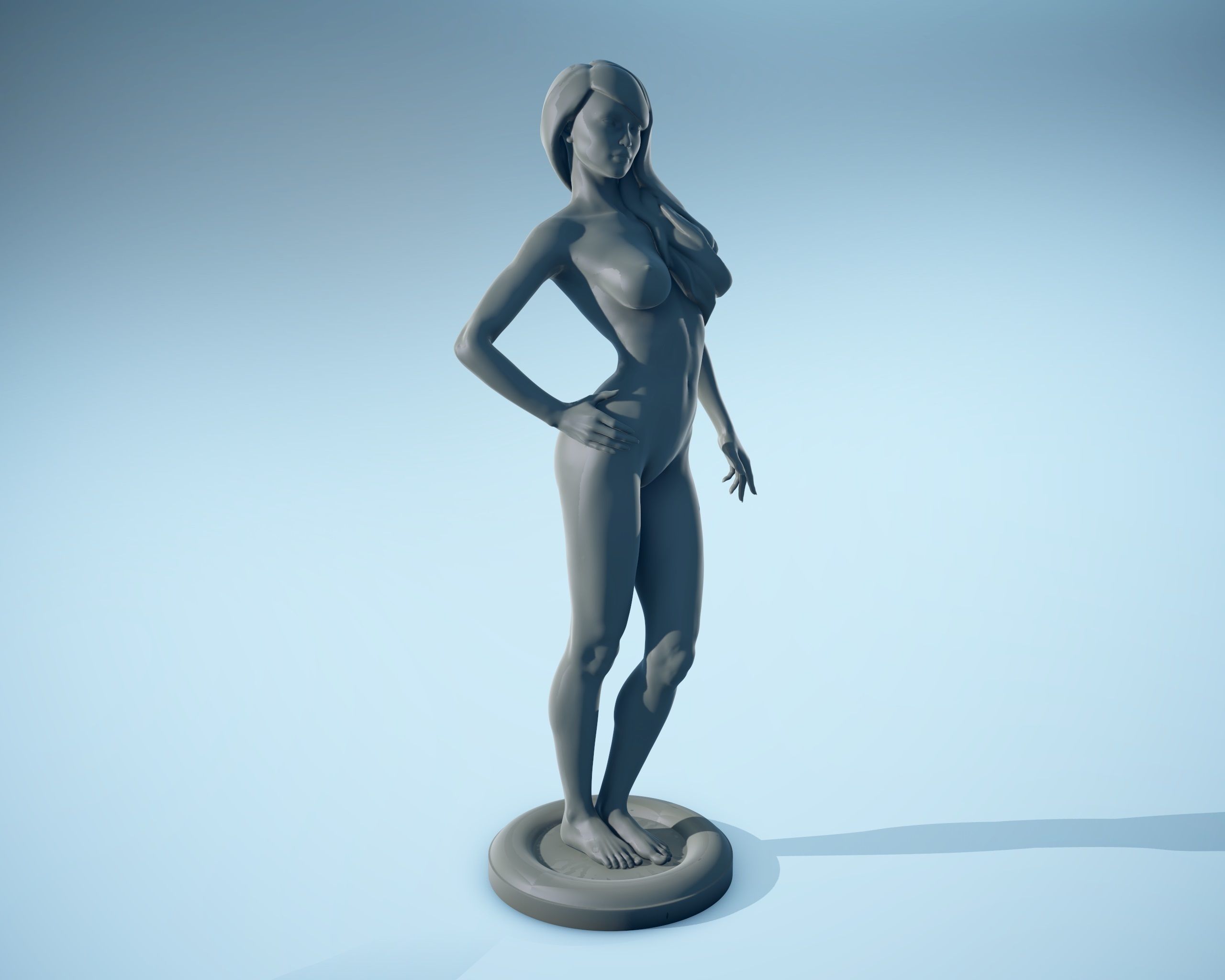 Print Girl 01 3D print model_7