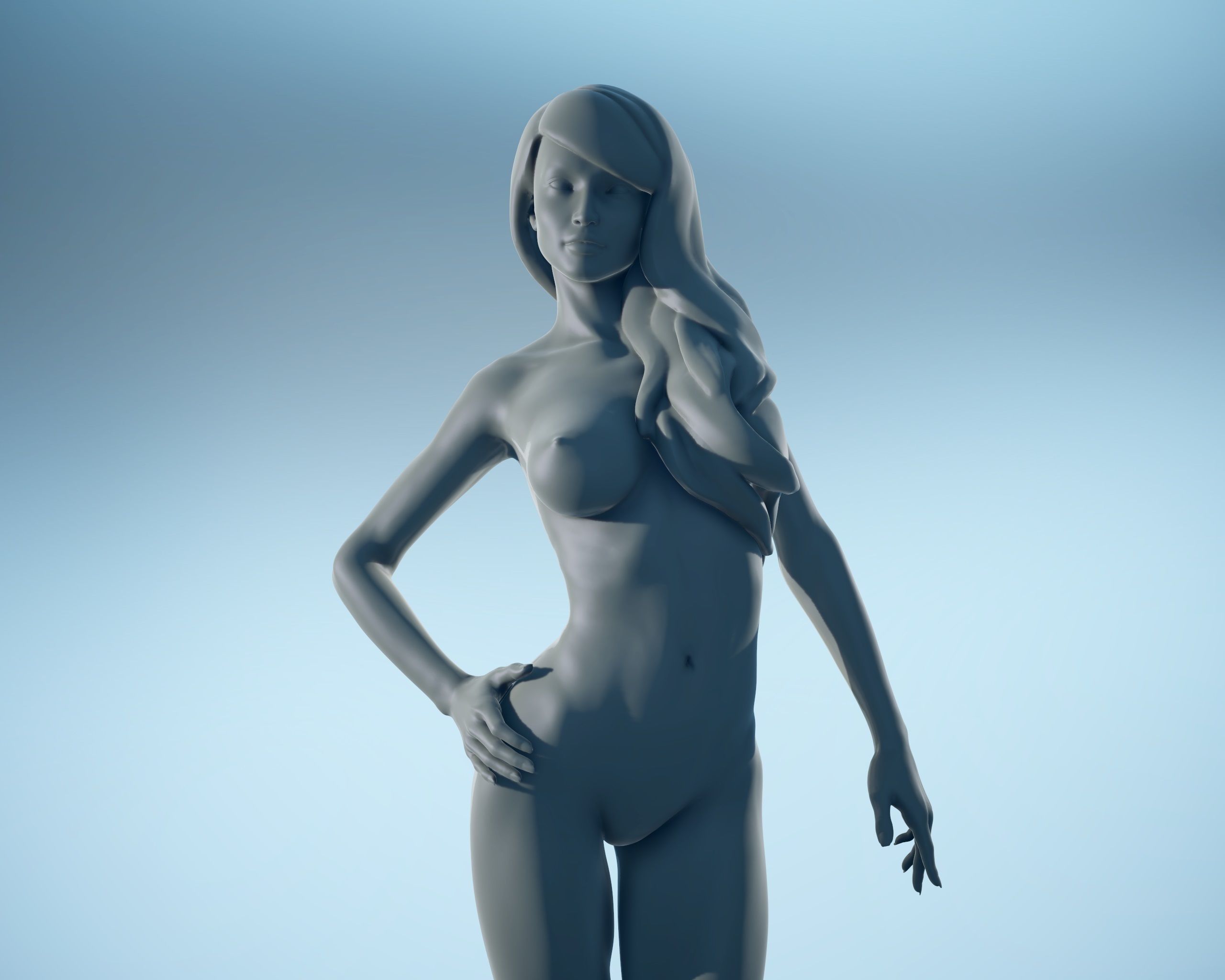 Print Girl 01 3D print model_9