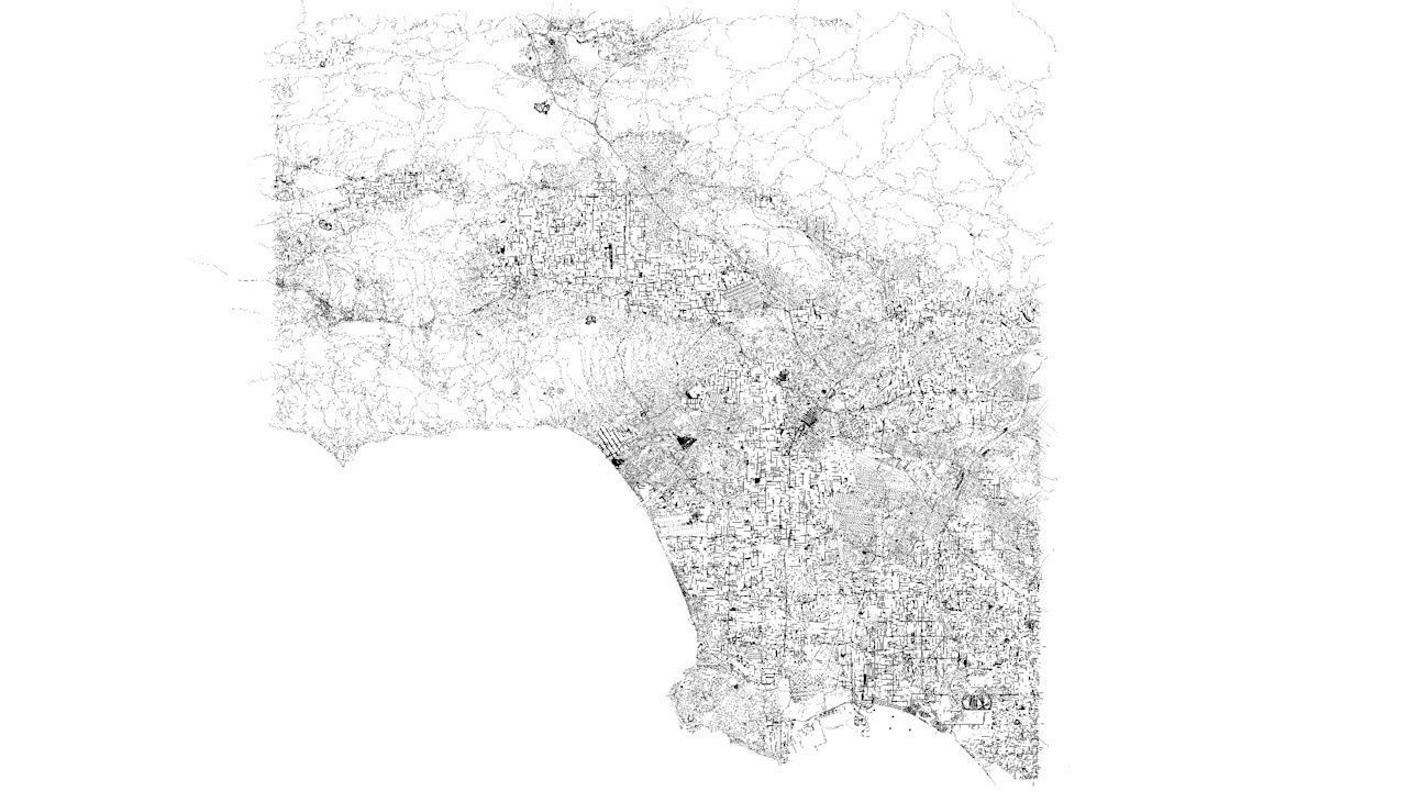 Greater Los Angeles Road Network and Streets 3D model_12
