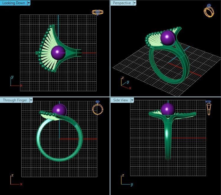 Ring R0614 3D print model_2