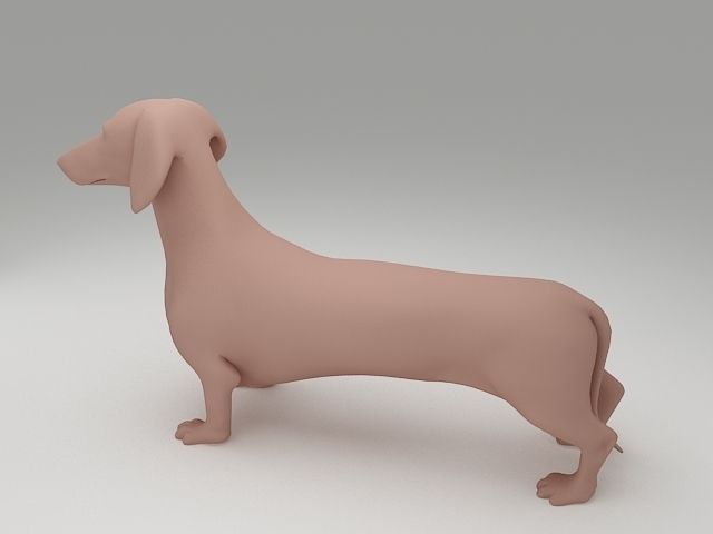 Dachshund 3D Model 3D print model_1