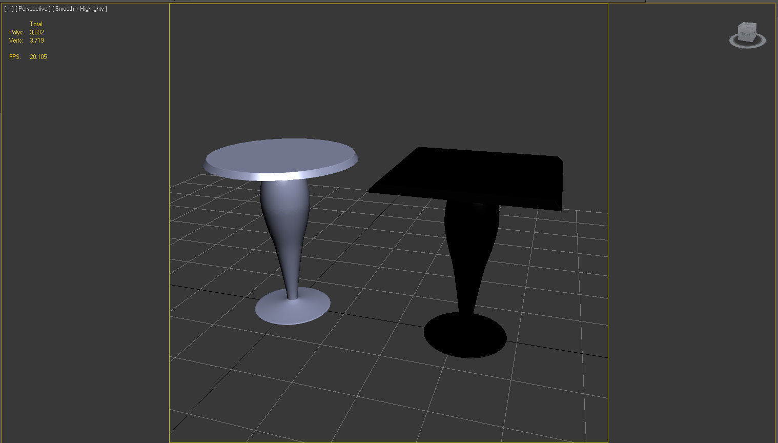 Kartell Miss Balu Low-poly 3D model_4