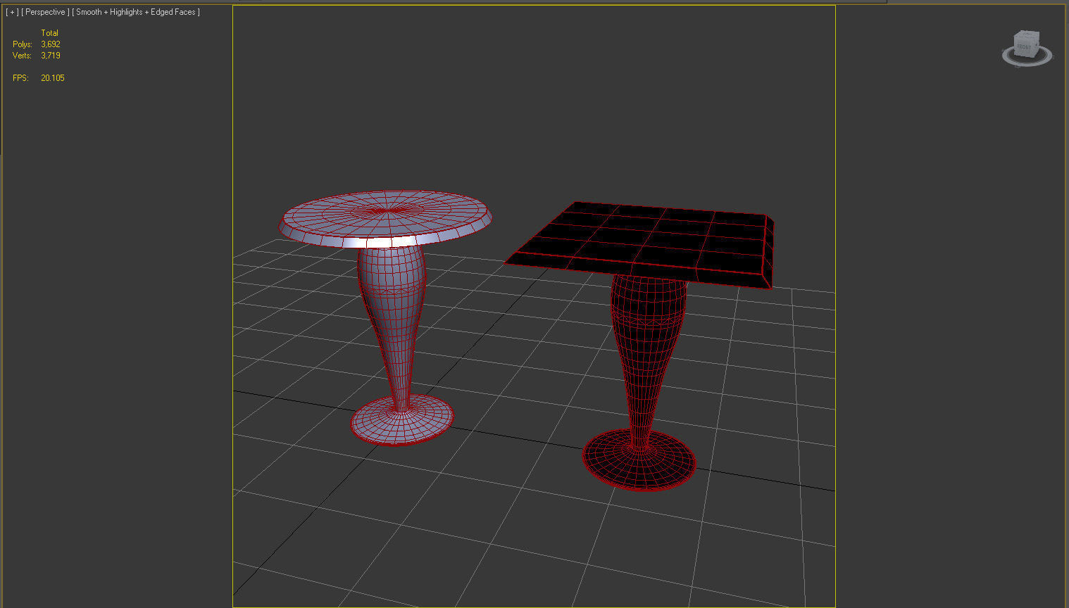 Kartell Miss Balu Low-poly 3D model_3