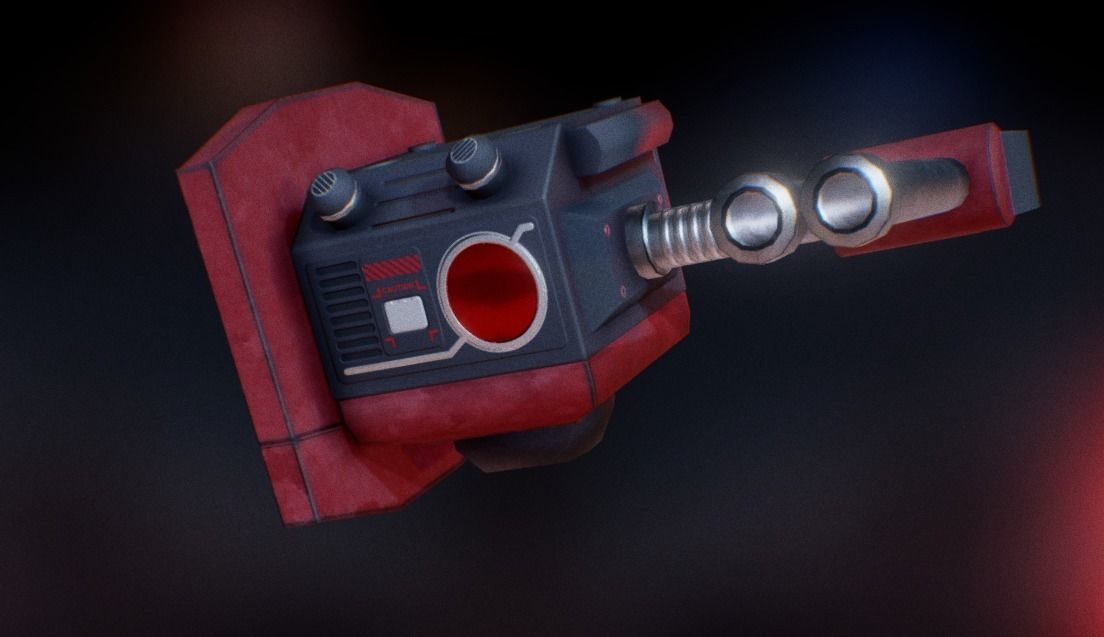 Sci-Fi Female Scout Low-poly 3D model_8