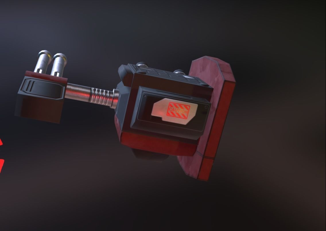 Sci-Fi Female Scout Low-poly 3D model_10