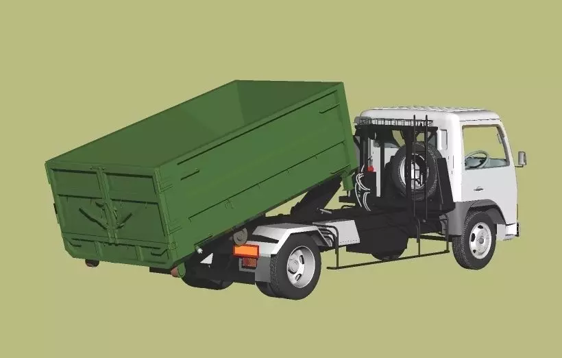 アームロール　ダンプトラック　模型 Arm-roll Dump Truck 3D model | CGTrader