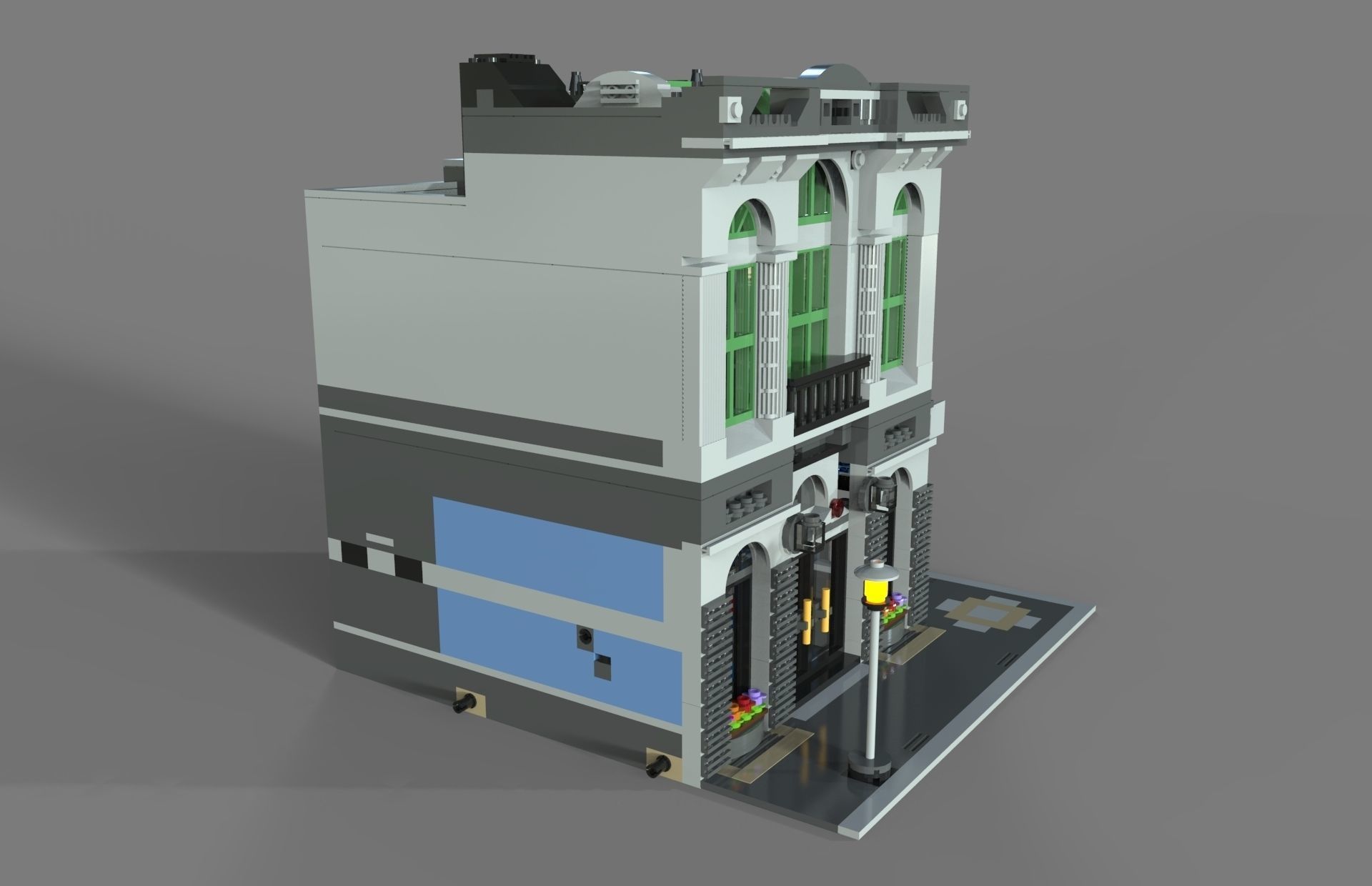 Lego bank 3D model_5