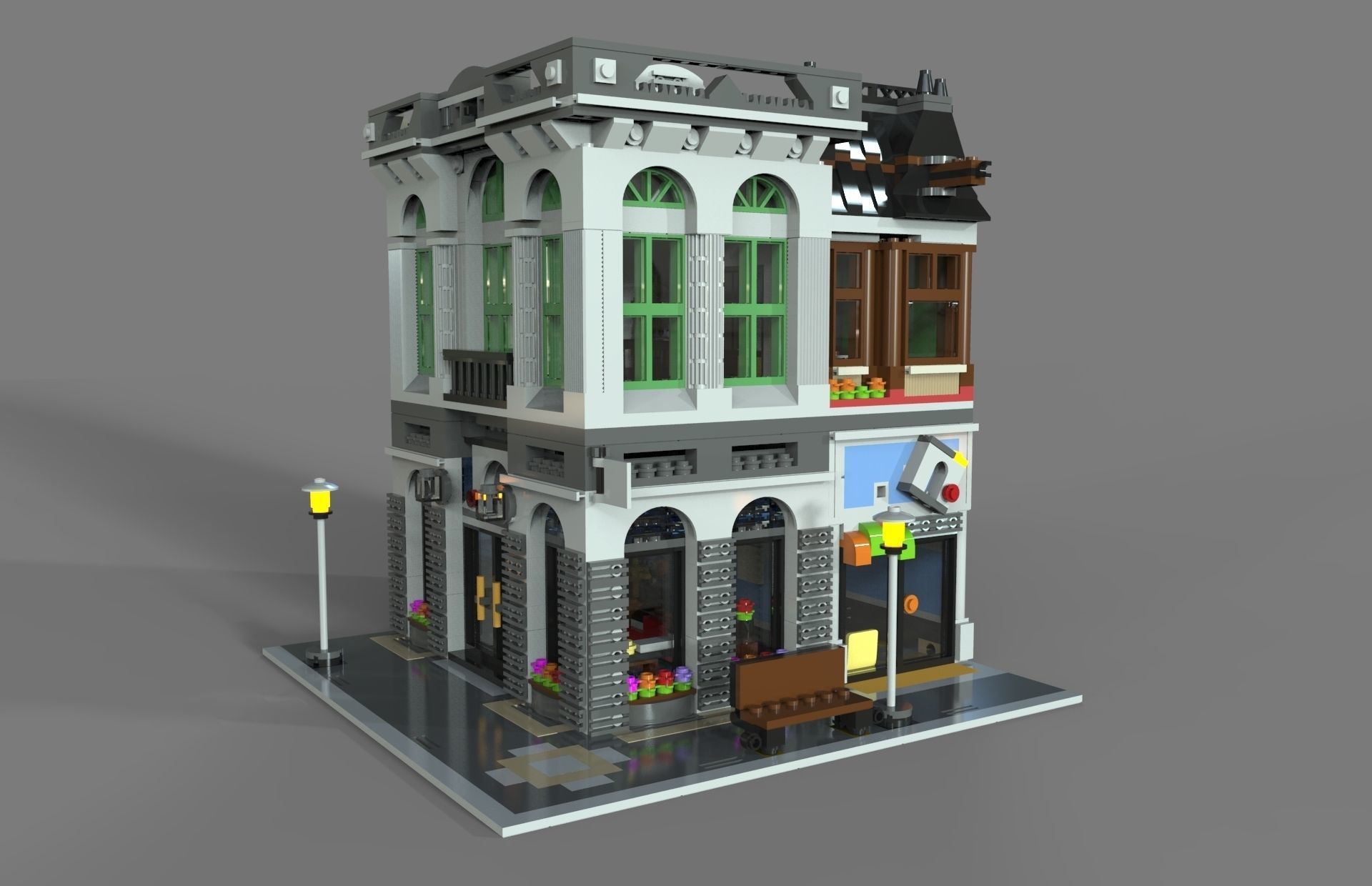 Lego bank 3D model_1