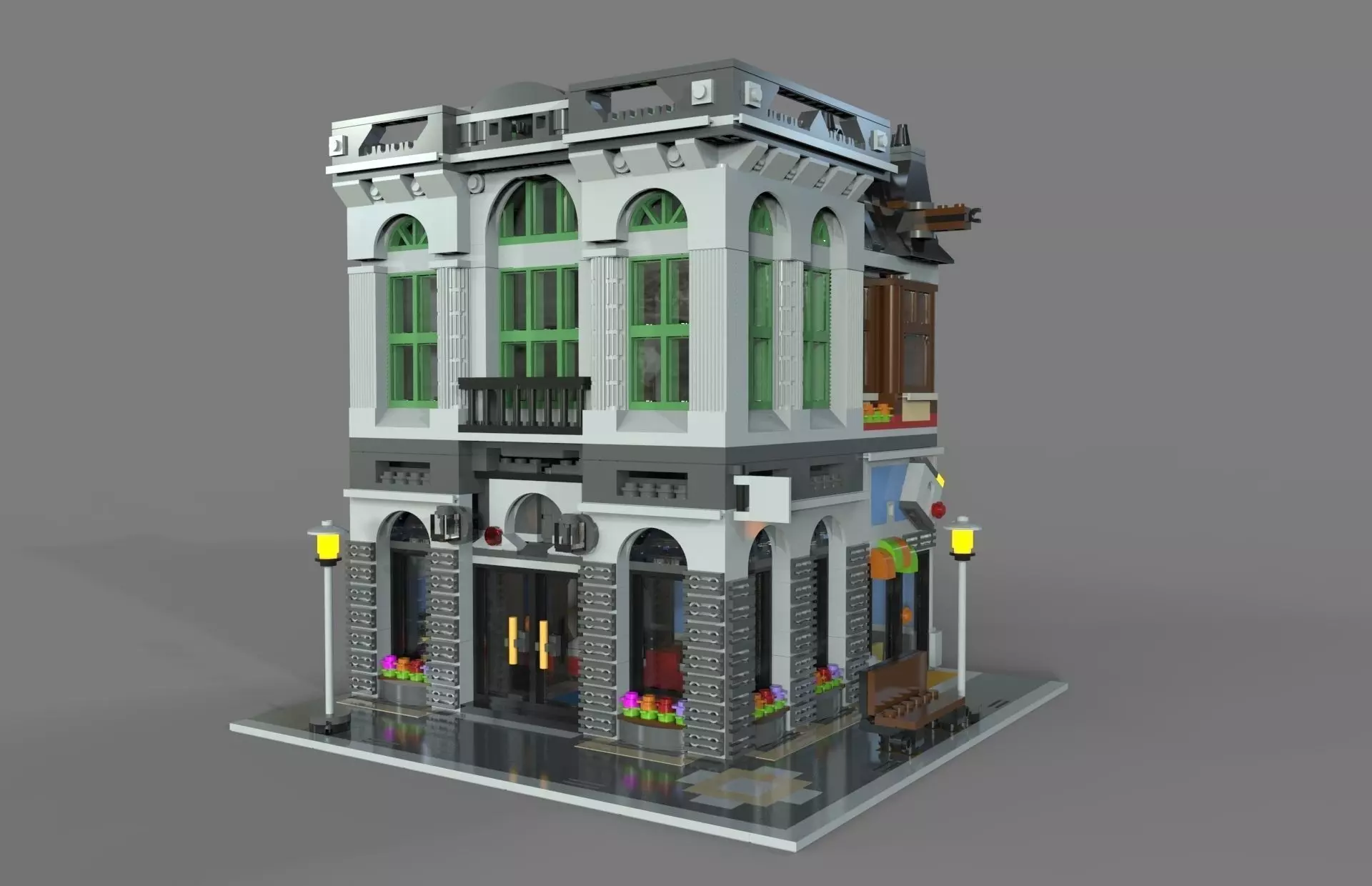 Lego bank 3D model_0
