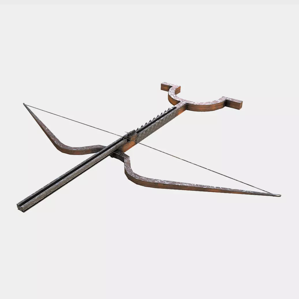 Bellybow - Bow and Arrow Low-poly 3D model_0