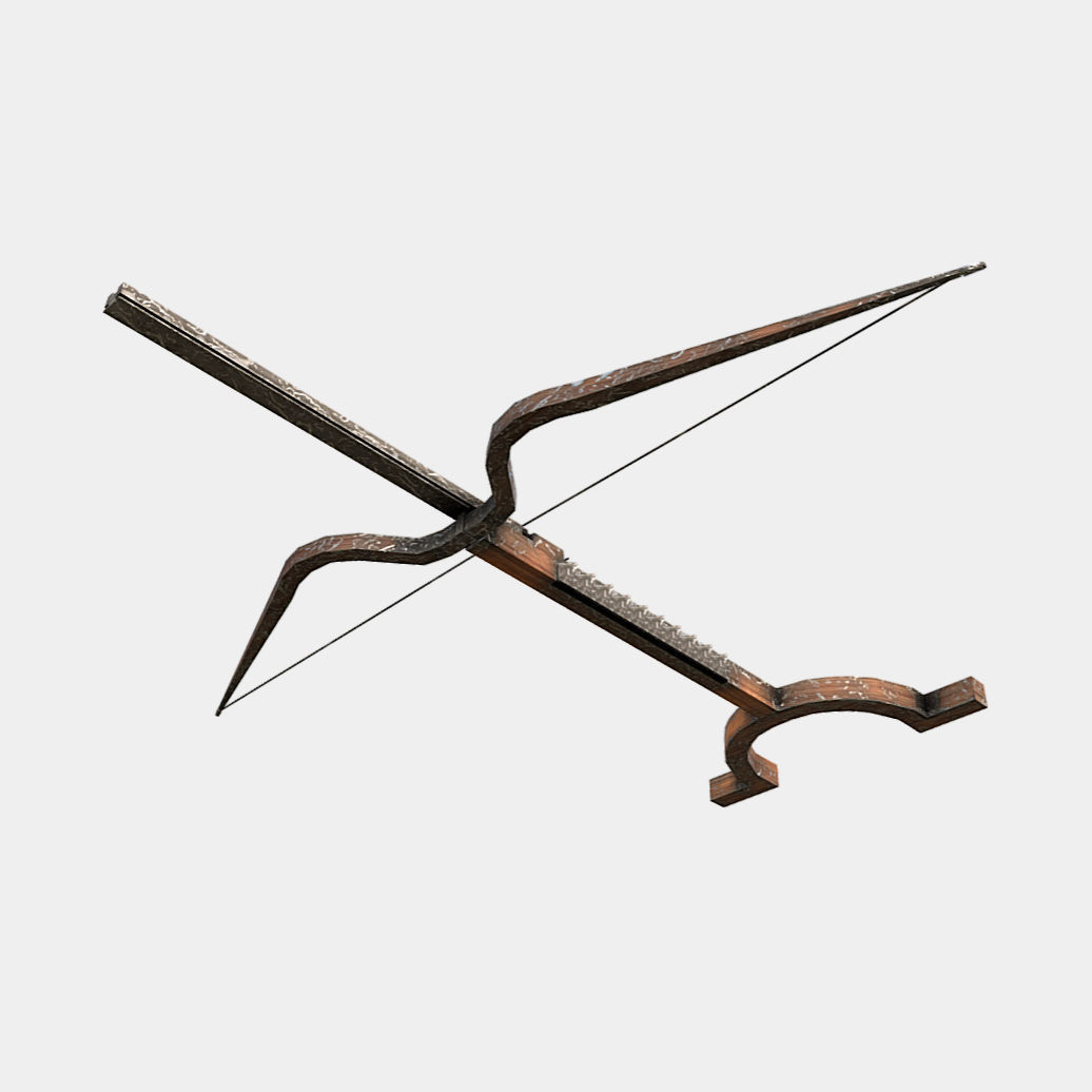 Bellybow - Bow and Arrow Low-poly 3D model_1