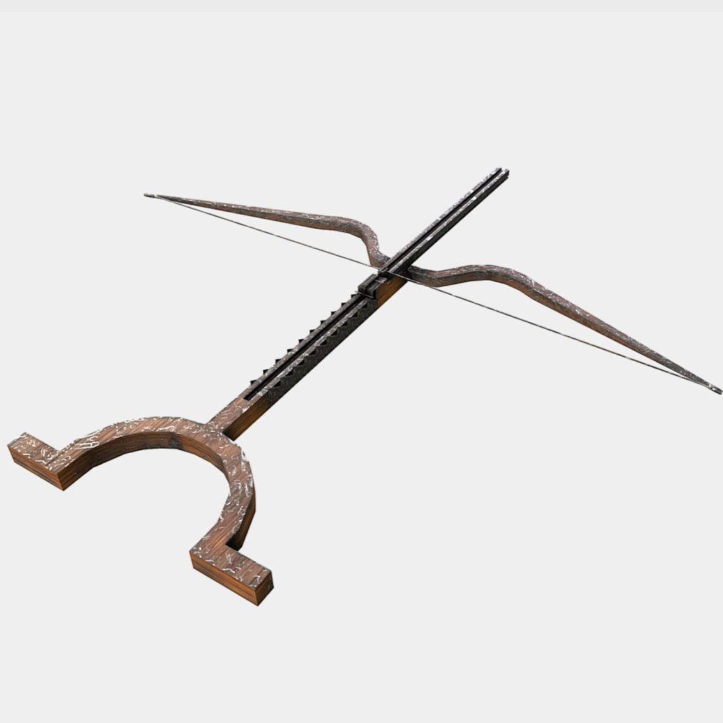 Bellybow - Bow and Arrow Low-poly 3D model_2