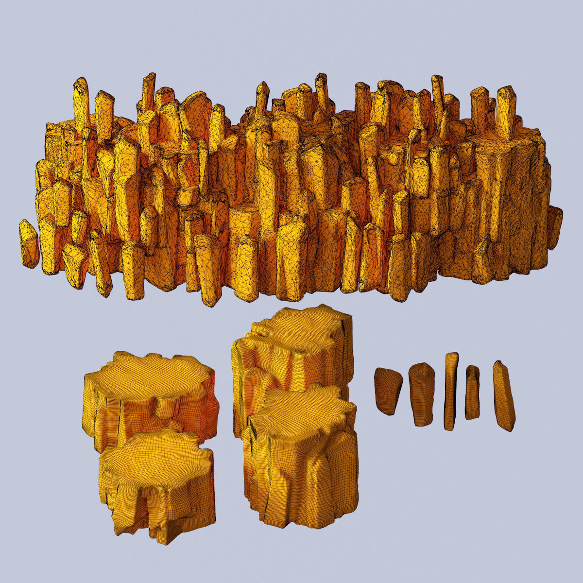Rock stone collection n4 3D model_3