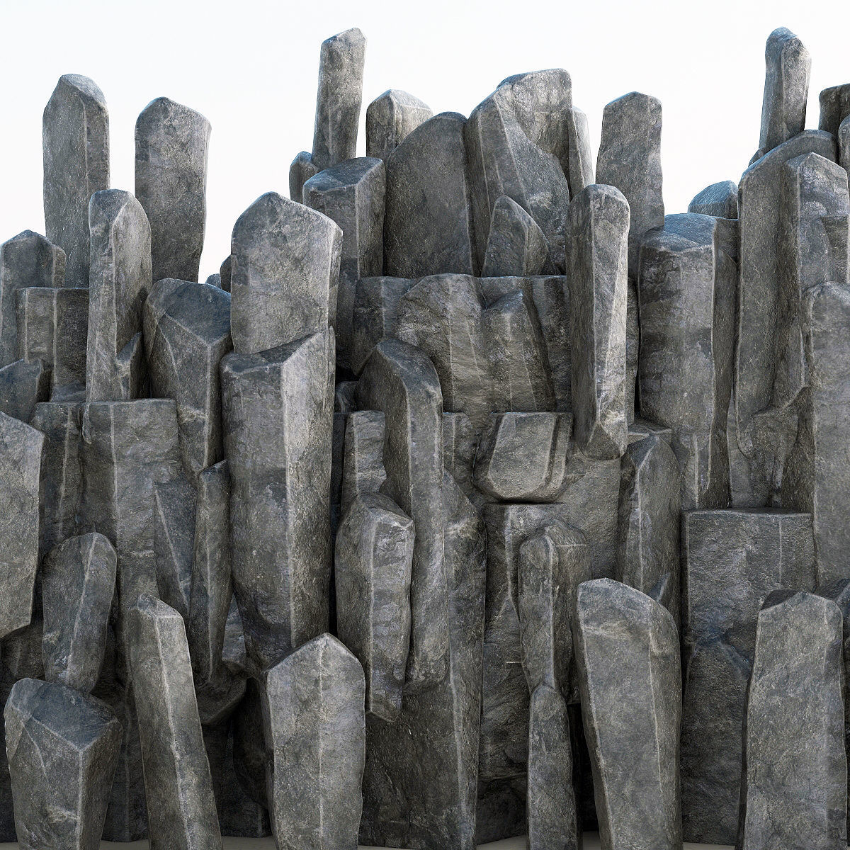 Rock stone collection n4 3D model_2