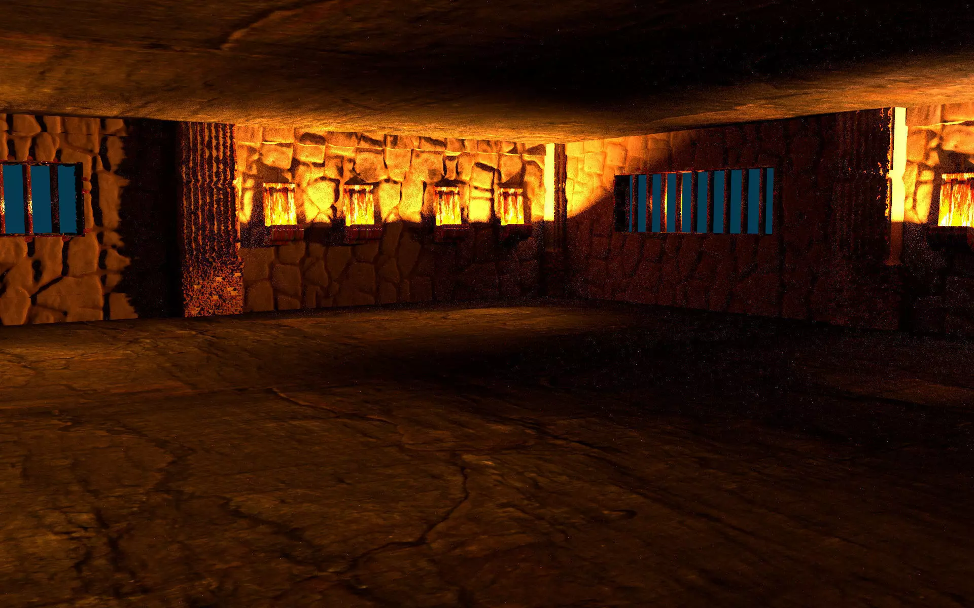 Jail interior 3D model_0