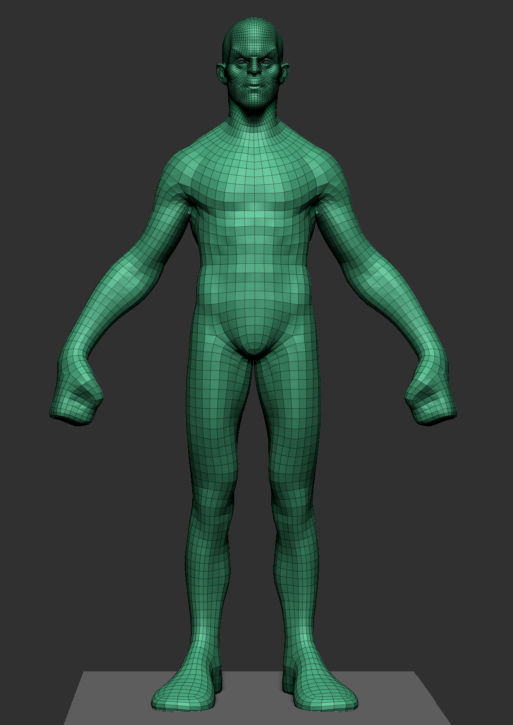 Stylized Male 3D model_4