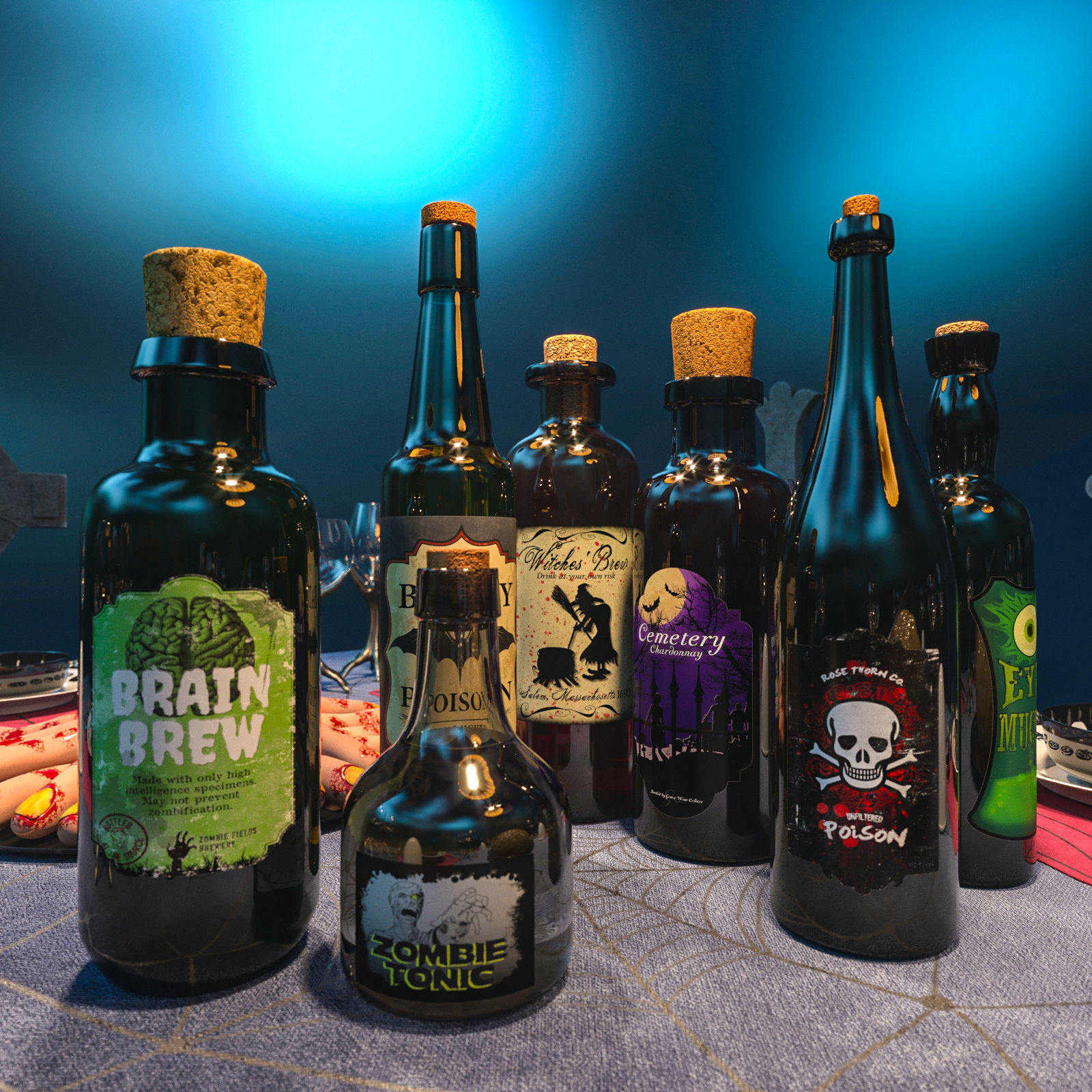 Halloween Party Set 3D model_3