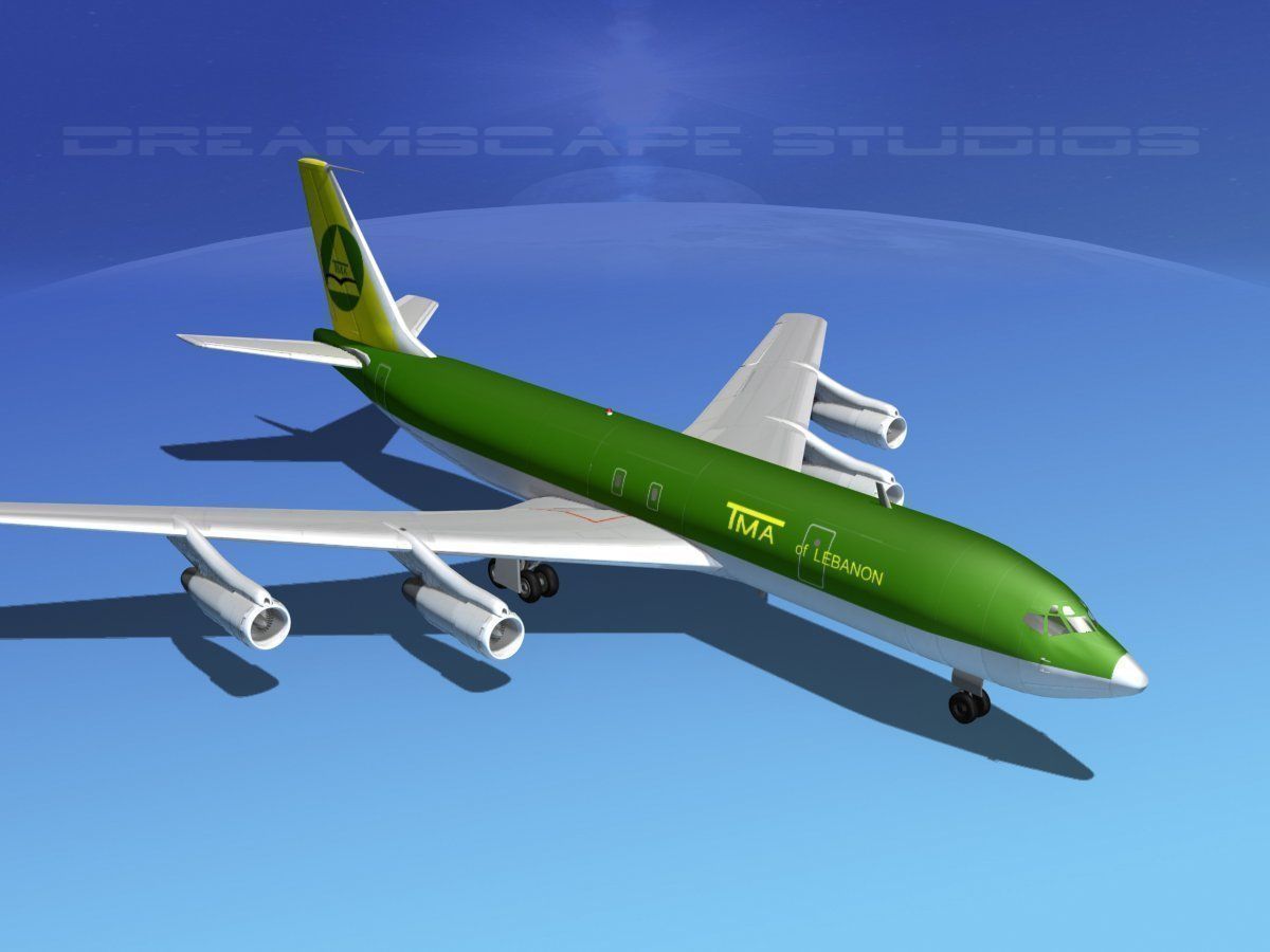 Boeing 707 Lebanon 3D model_7