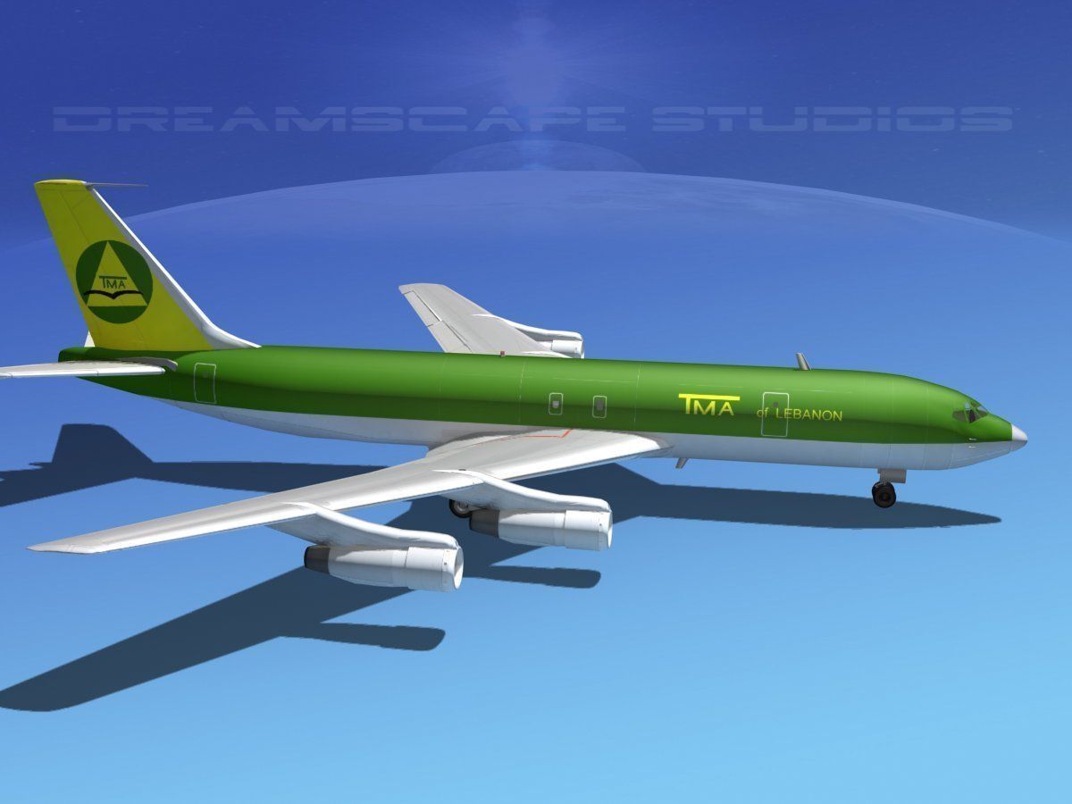Boeing 707 Lebanon 3D model_6