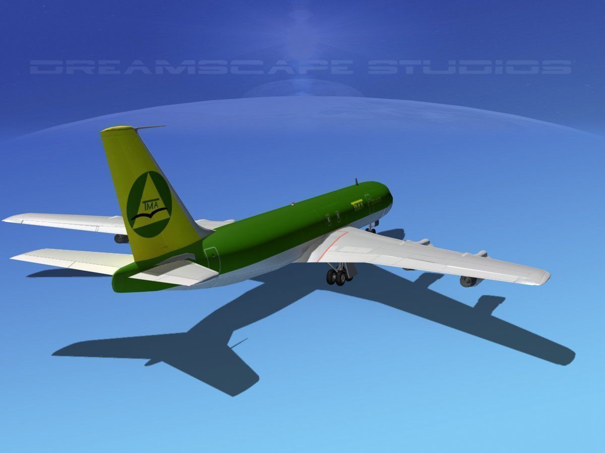 Boeing 707 Lebanon 3D model_4