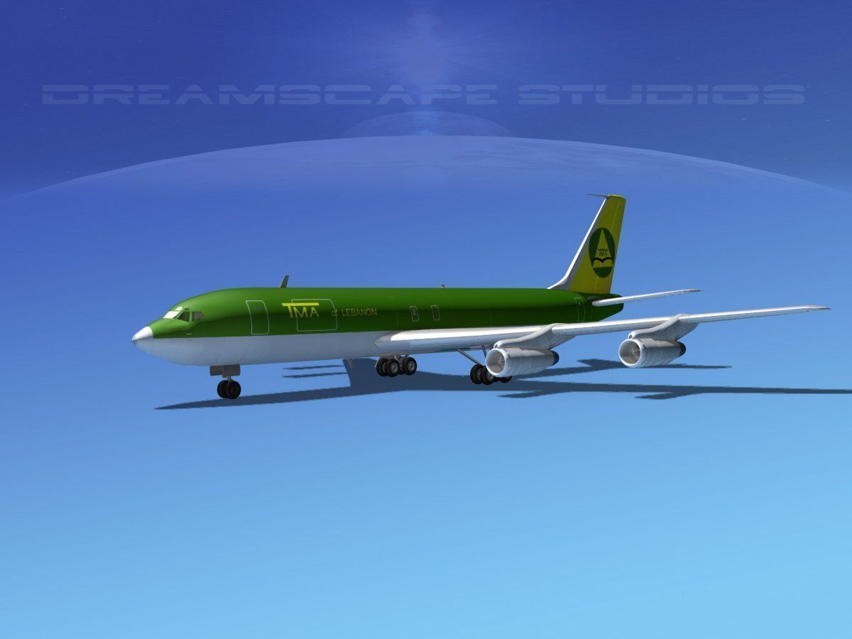 Boeing 707 Lebanon 3D model_10