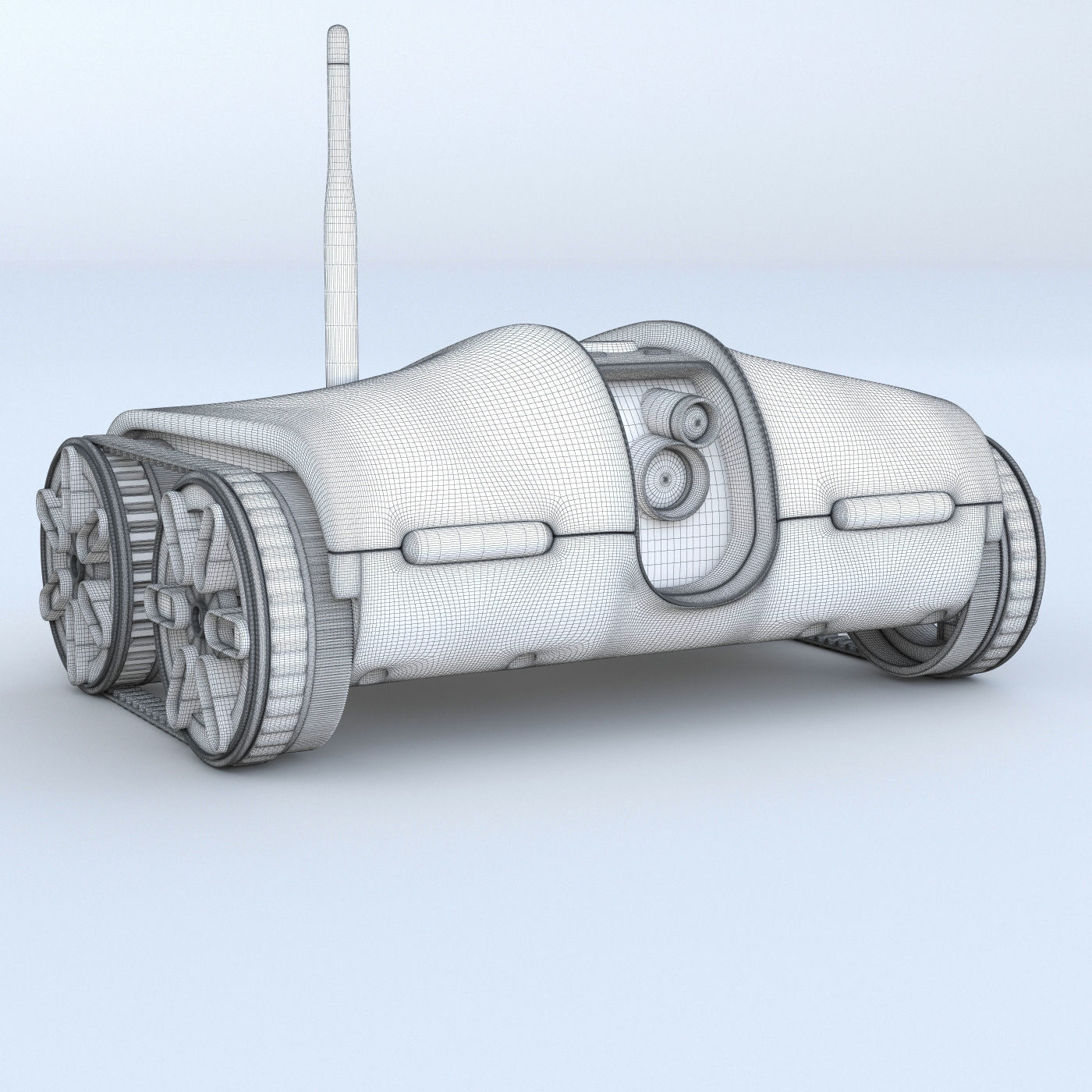 Rover Spy Tank 3D model_5