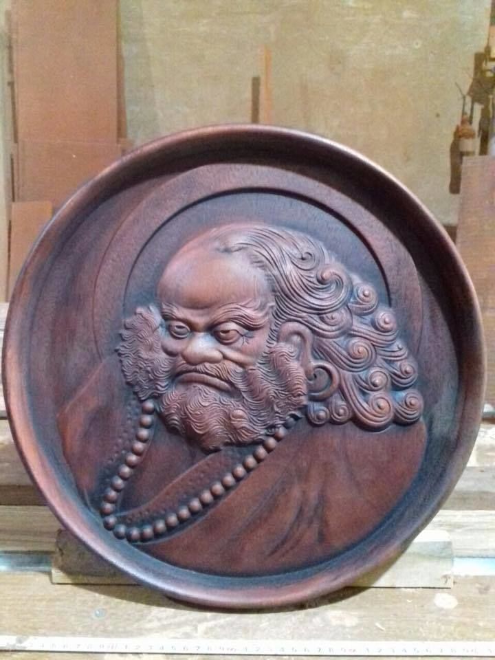 New 3D models CNC 3d Print relief in STL file format Bodhidharma 3D print model_21