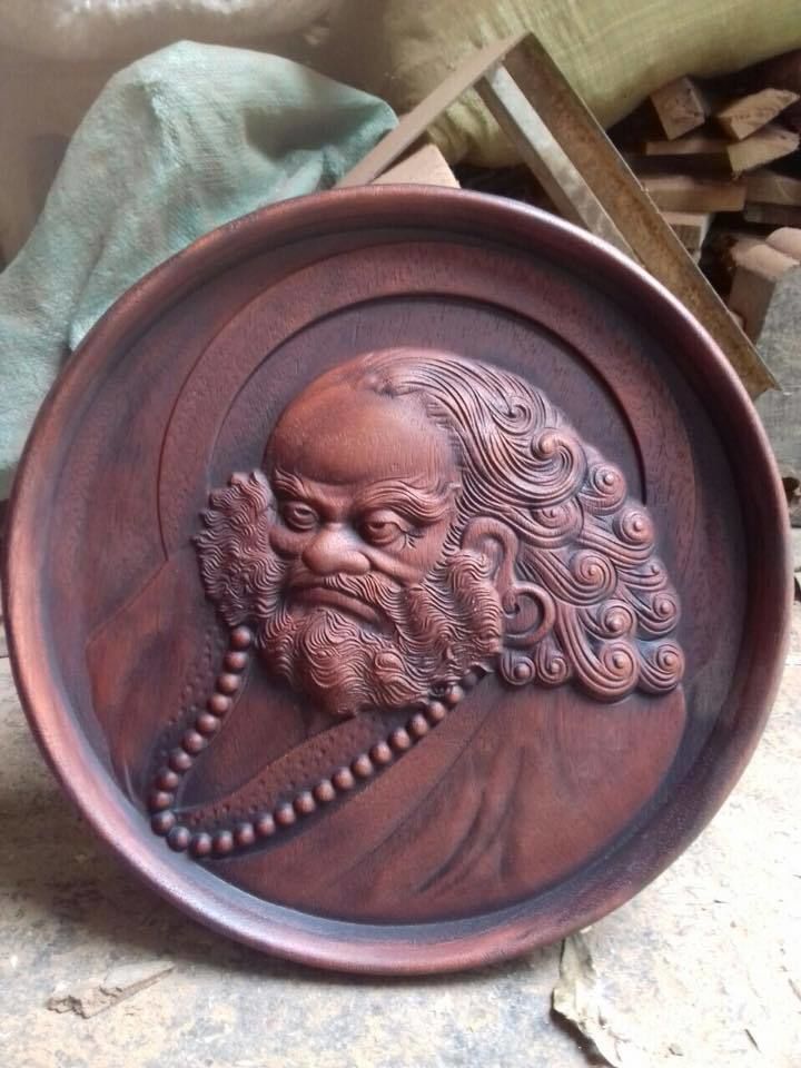 New 3D models CNC 3d Print relief in STL file format Bodhidharma 3D print model_22