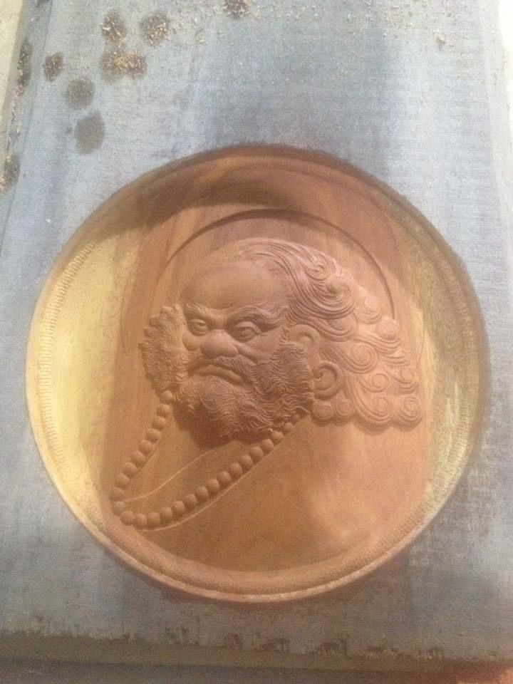 New 3D models CNC 3d Print relief in STL file format Bodhidharma 3D print model_7