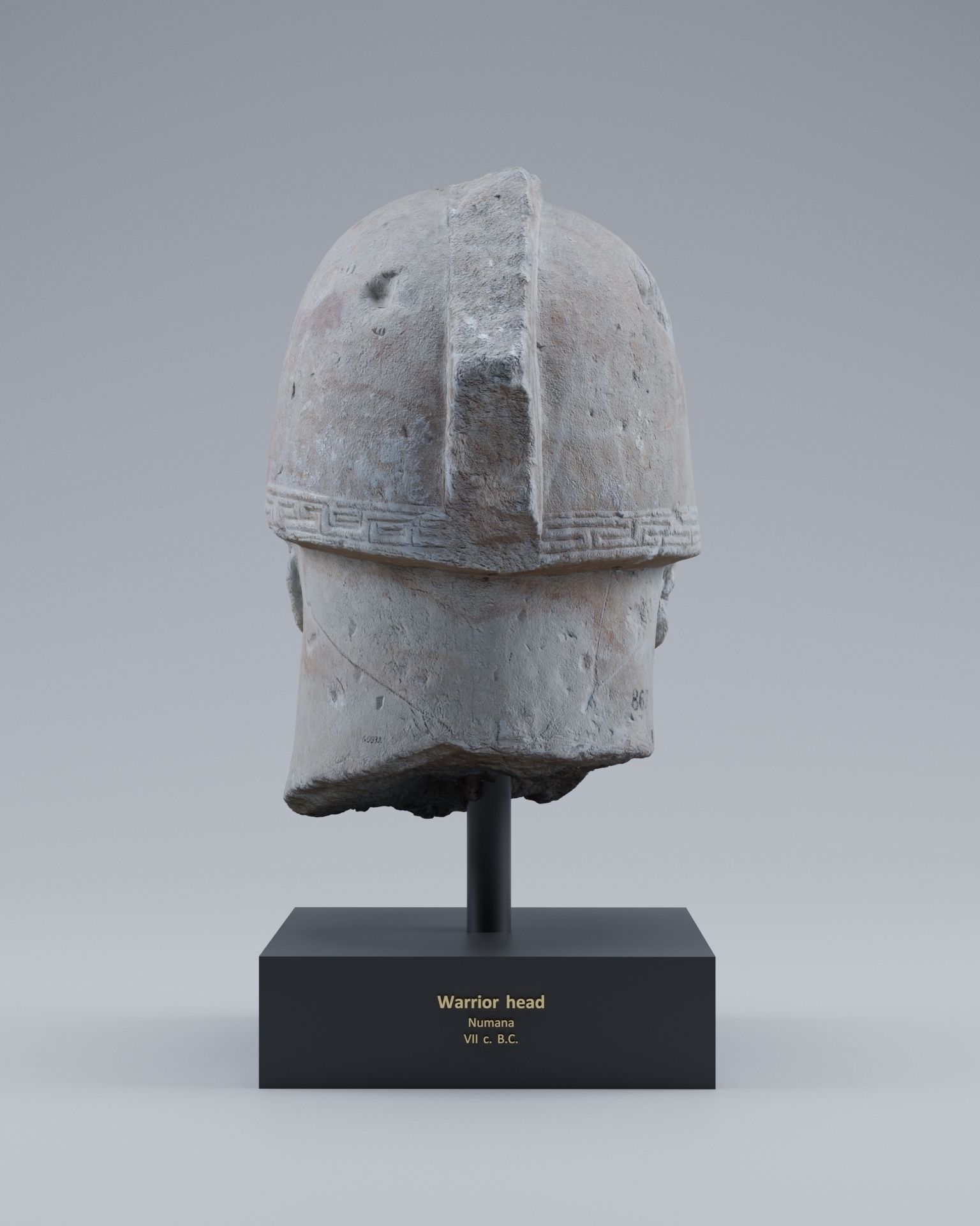 Warrior Head Free 3D model_5