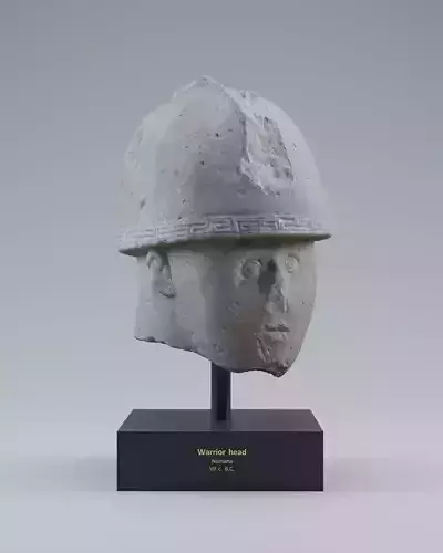 Warrior Head Free 3D model