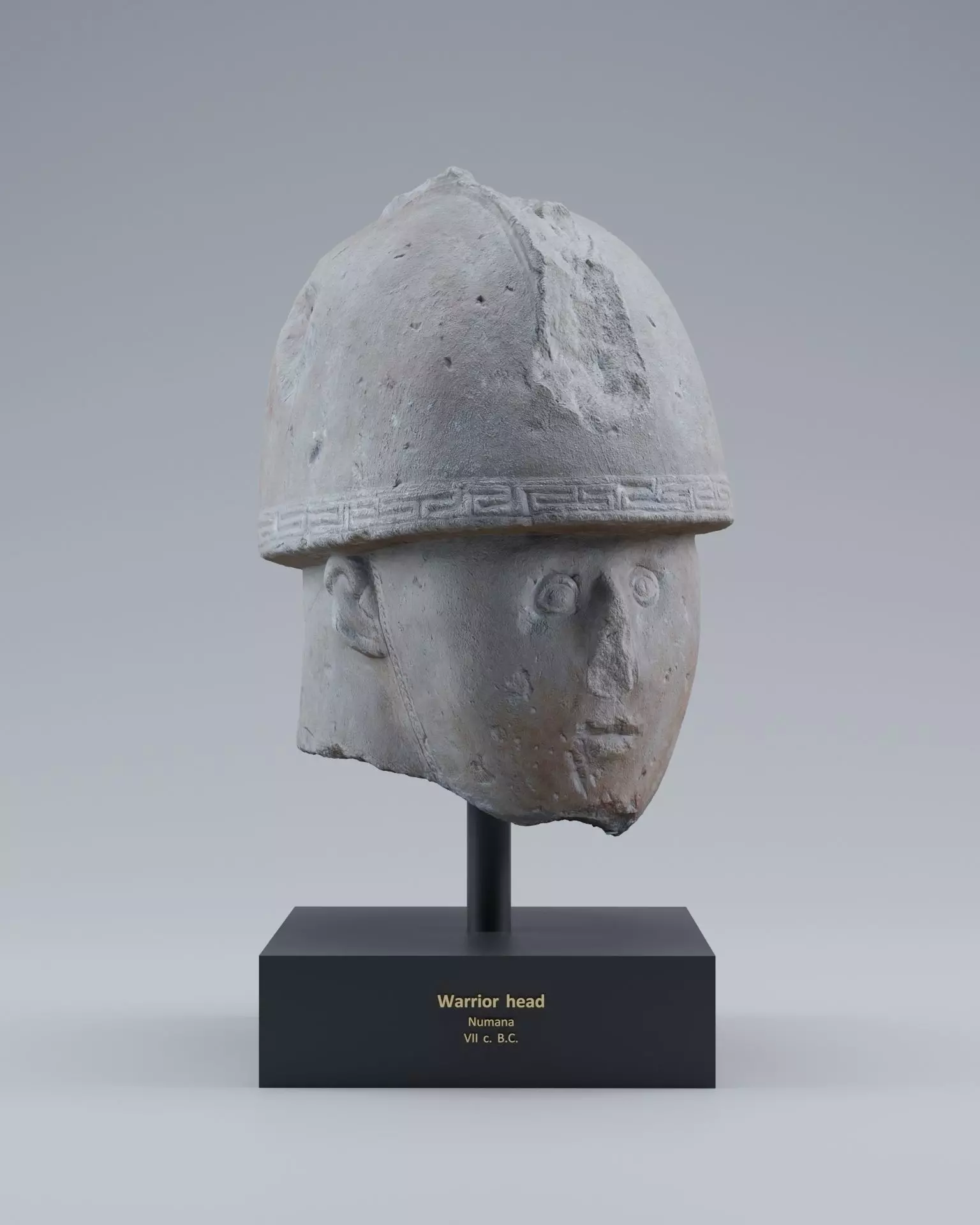 Warrior Head Free 3D model_0