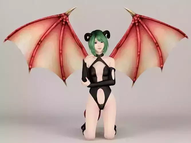 Succubus girl Leila pose 02