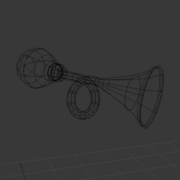 Horn clown cartoon 3D model_5