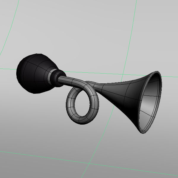 Horn clown cartoon 3D model_2