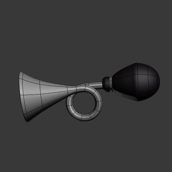 Horn clown cartoon 3D model_4