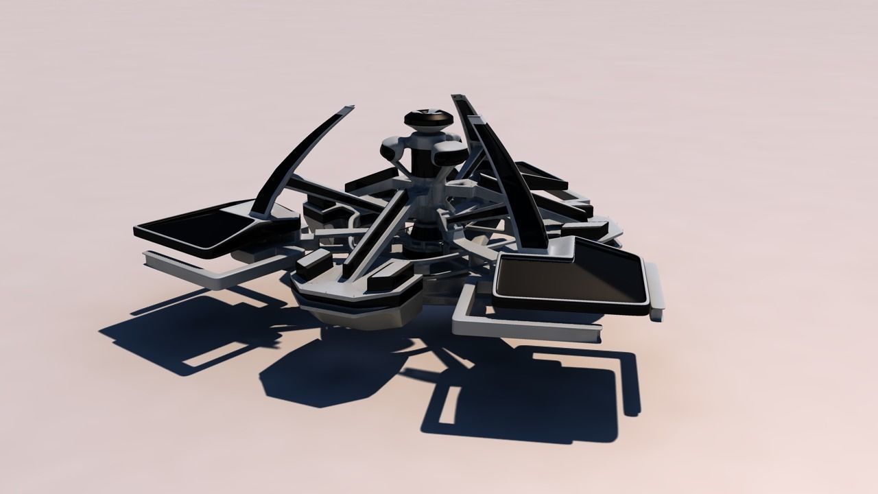 Atlantis city ship 3D model