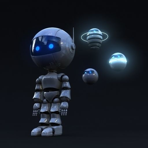 3D Robot Rigged Low-poly 3D model_3